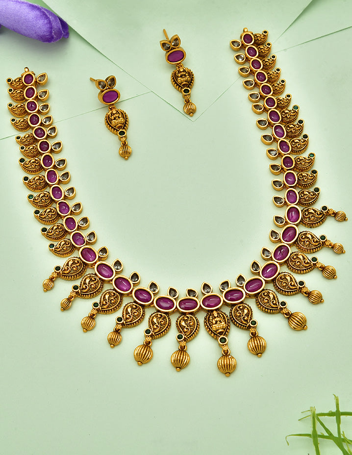 Kempu sales necklace gold