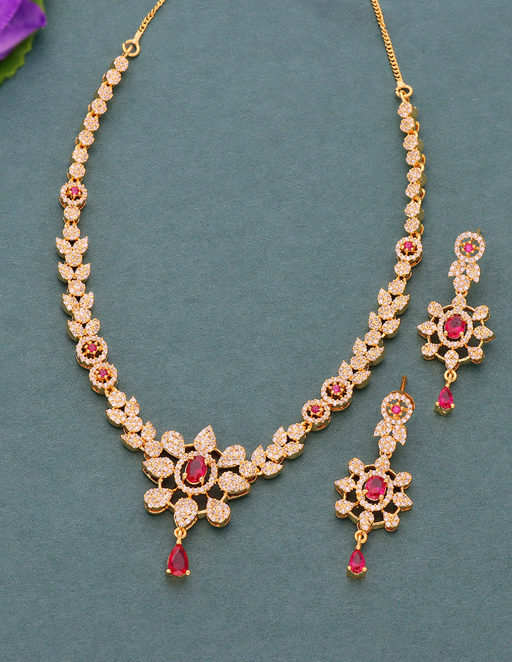 Gold polish necklace on sale set