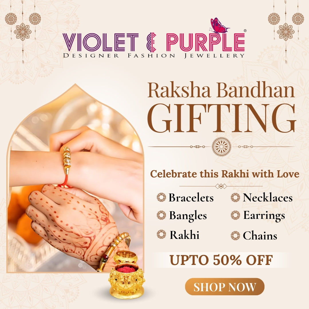 Celebrate This Raksha Bandhan 2024 with Violet & Purple Fashion Jewell