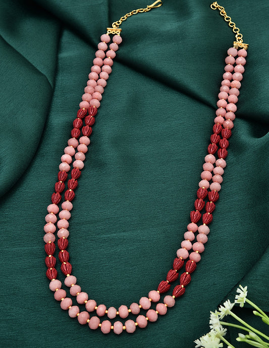 Designer 2-Lines Tulip Beads Mala