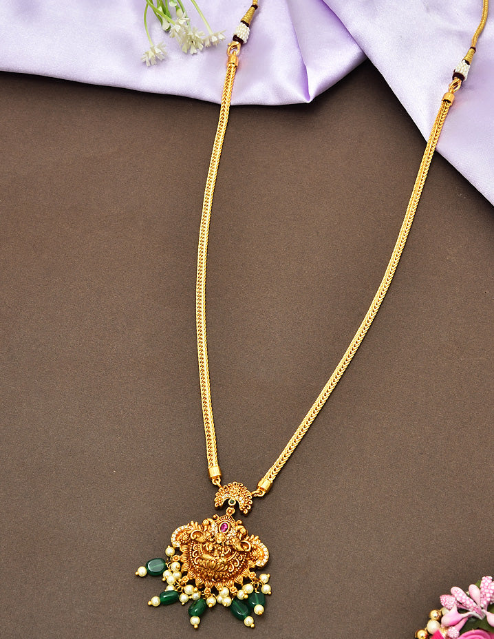 Designer Kempu Chain Pendant