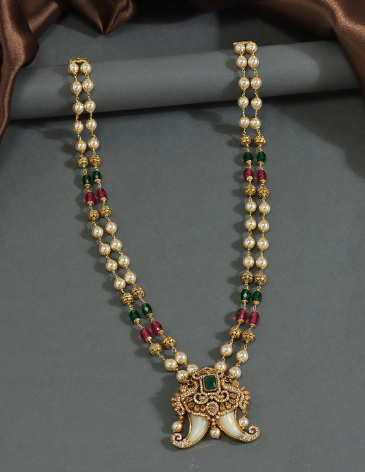 Designer Antique Puligoru Pendant Beads Mala