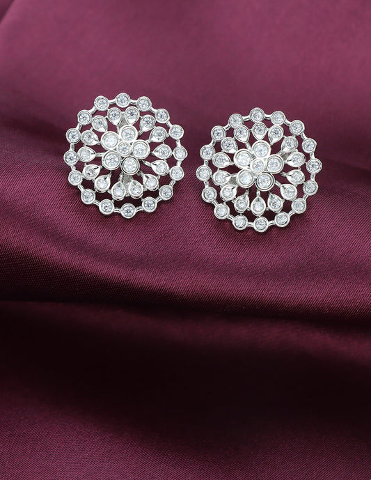 Designer Zirconia Stud Earrings