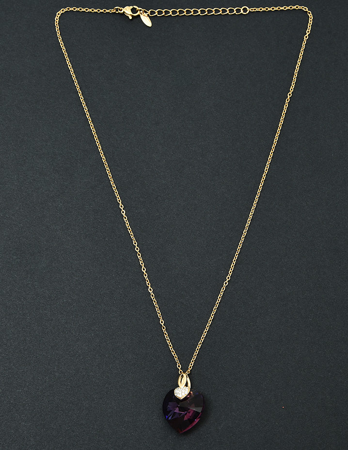 Swarovski Crystal Pink Chain Pendant