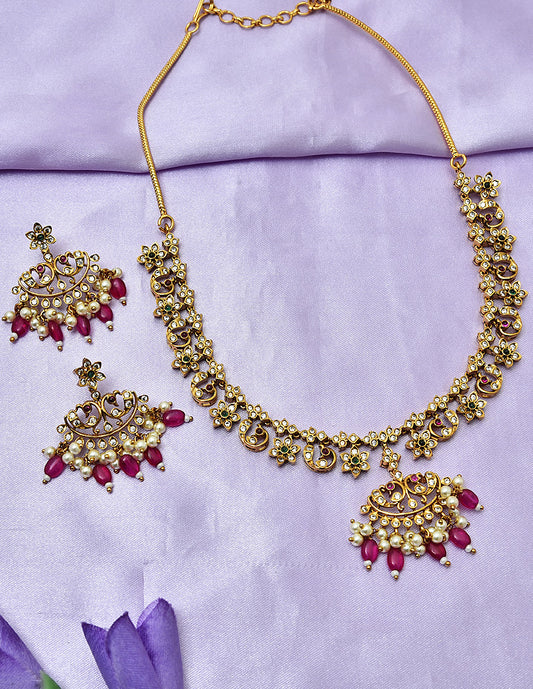 Designer Matt Kempu Necklace Set