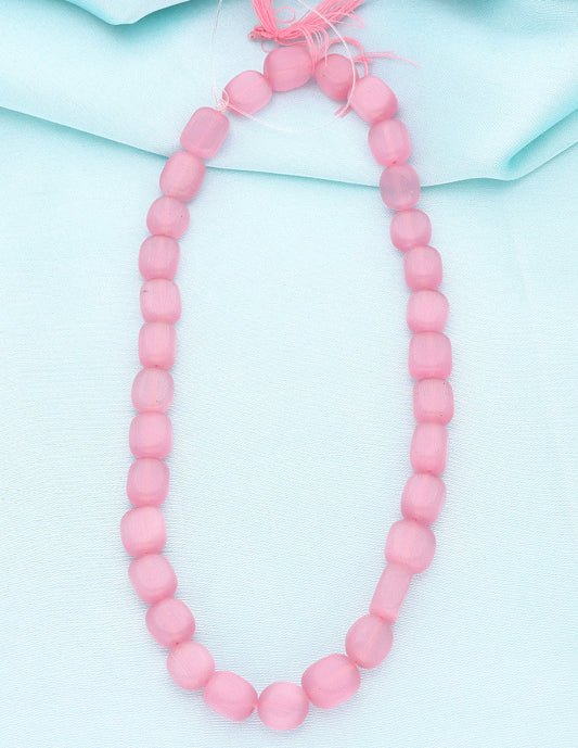 Baby-Pink Monalisa Oval Beads