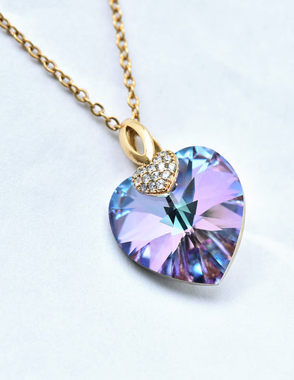 Swarovski Crystal Mysterious Blue Chain Pendant