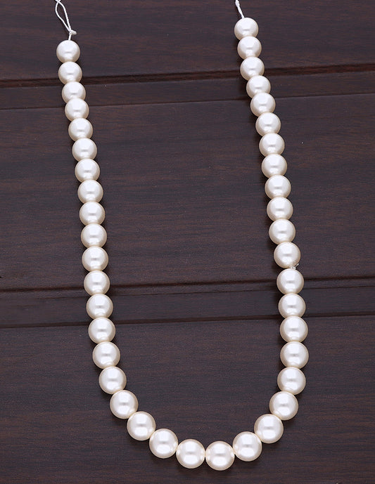 White Round Pearl Beads