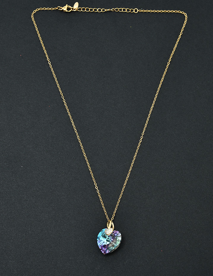 Swarovski Crystal Mysterious Blue Chain Pendant