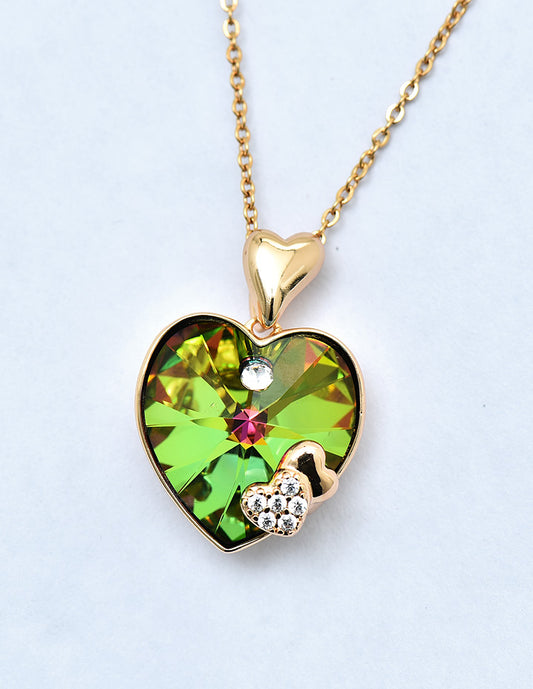 Swarovski Multicolor Crystal Chain Pendant