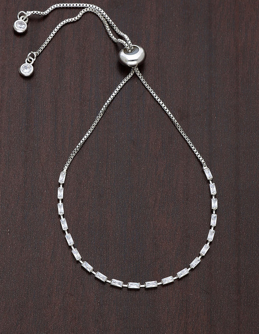 Designer Zirconia Chain Bracelet