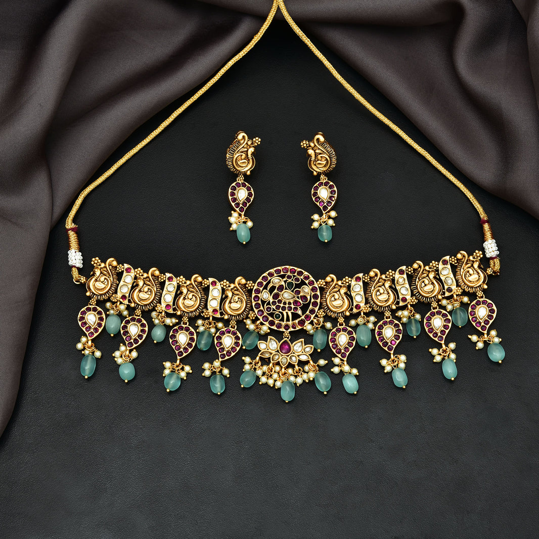 Choker Necklace _ Designer Jewellery Choker Set Online in Hyderabad ...