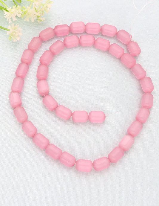 Baby-Pink Monalisa Tube Beads