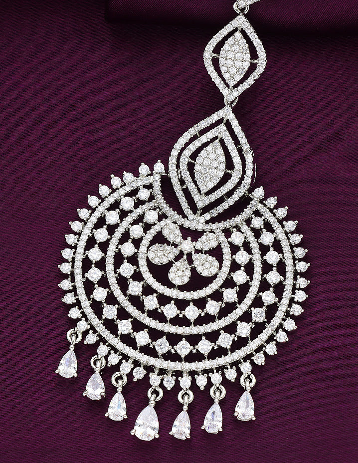 Designer Zirconia Maang Tikka