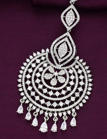 Designer Zirconia Maang Tikka