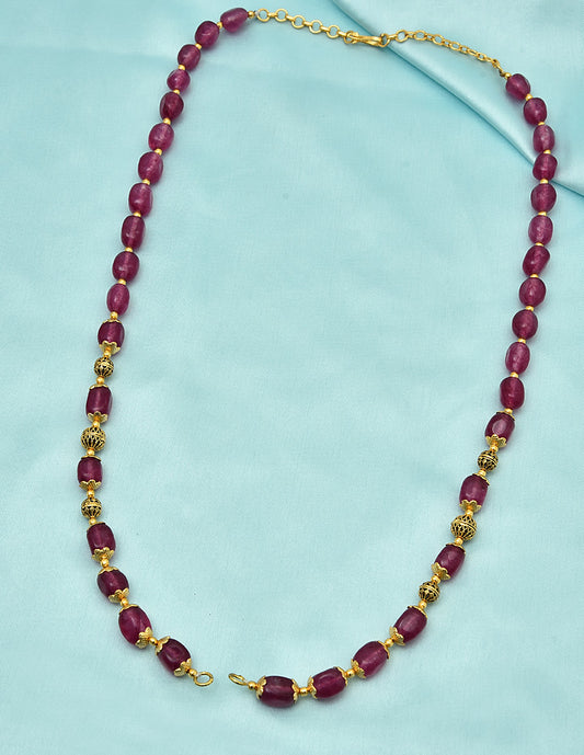 Designer Monalisa Ruby Beads Mala