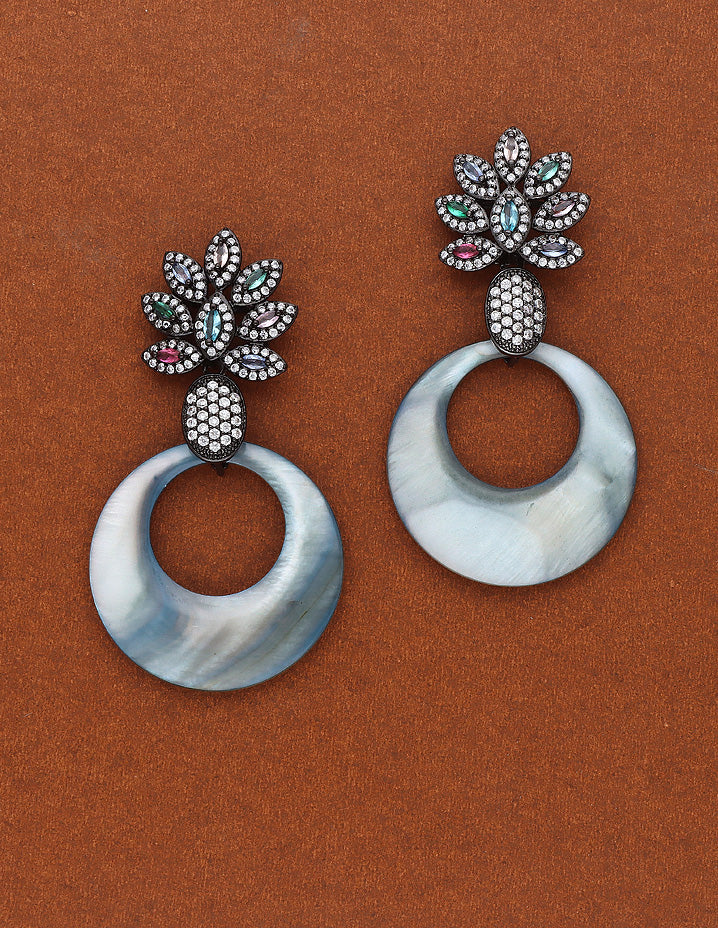 Zirconia Fancy Chandbali Earrings