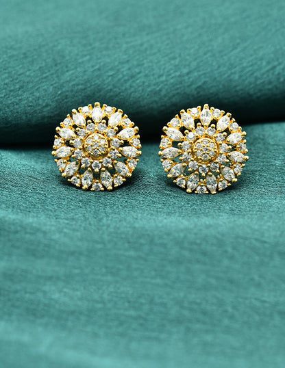 Designer Zirconia Stud Earrings