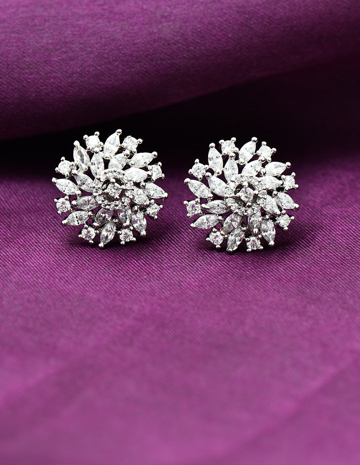 Designer Zirconia Stud Earrings