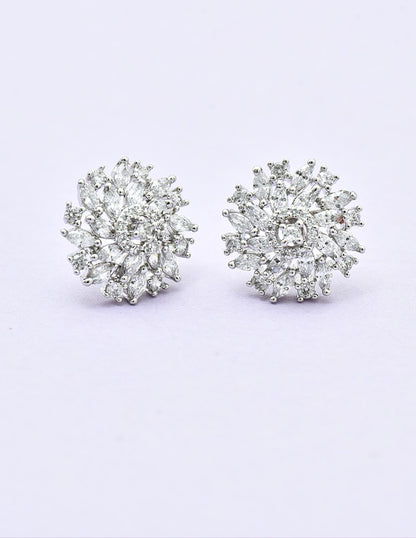 Designer Zirconia Stud Earrings