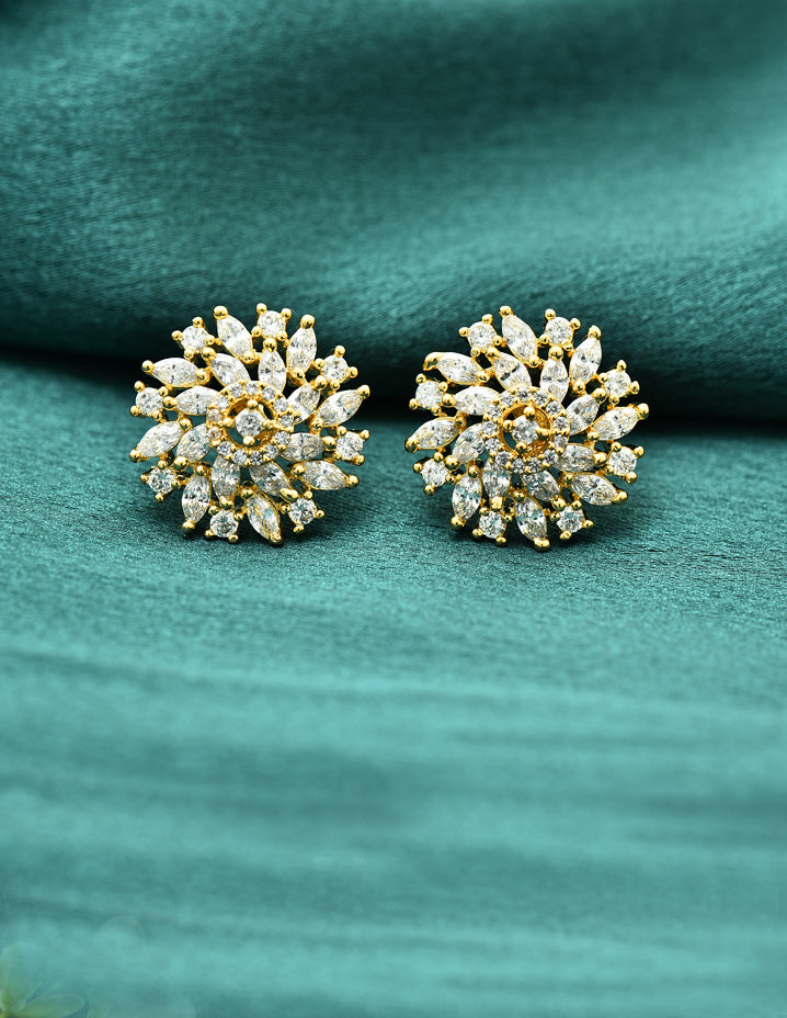 Designer Zirconia Stud Earrings