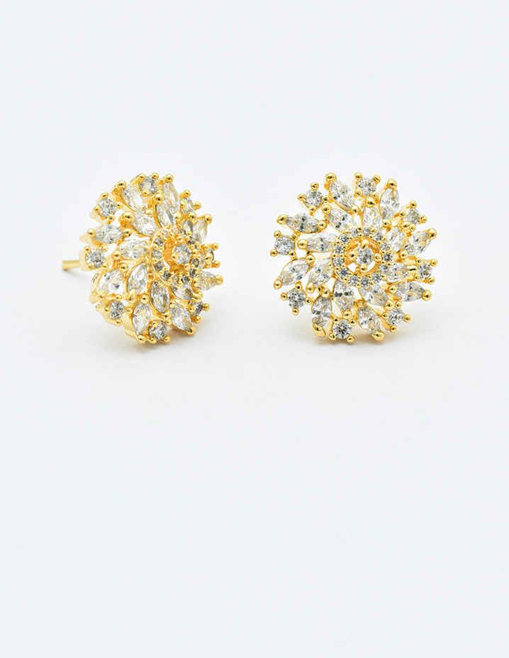 Designer Zirconia Stud Earrings