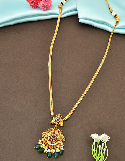 Designer Kempu Chain Pendant