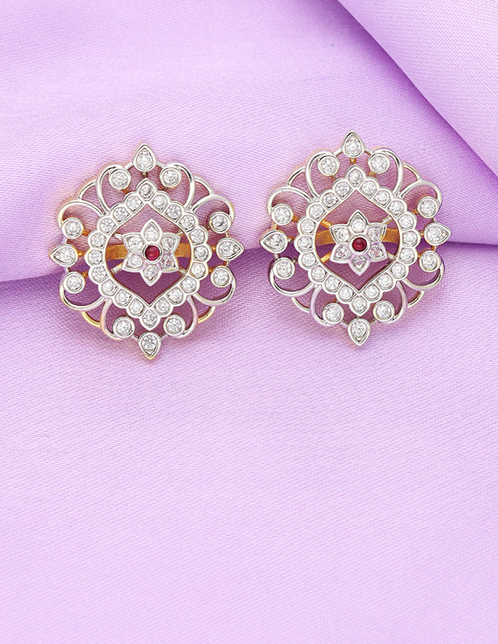 Designer Zirconia Stud Earrings