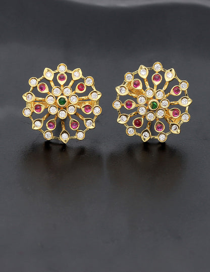 Designer Zirconia Stud Earrings