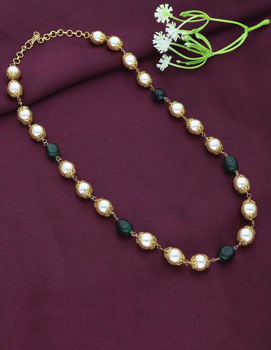 Designer Emerald Beads Mala