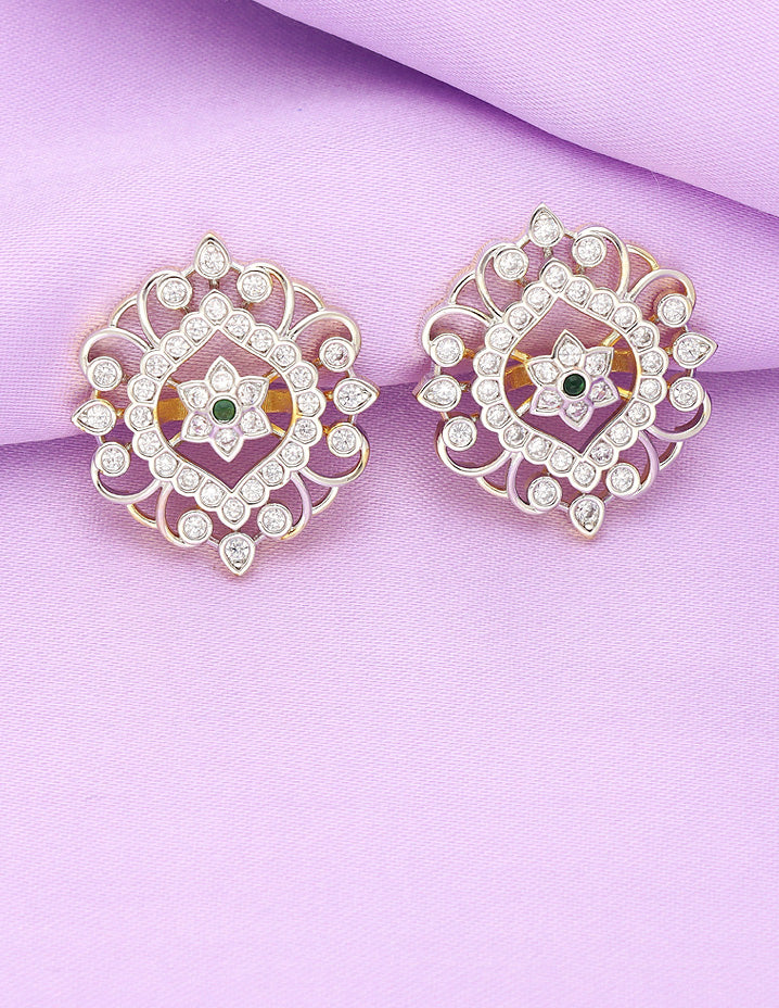 Designer Zirconia Stud Earrings