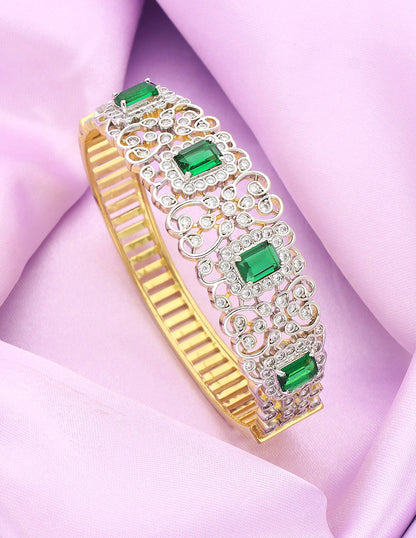 Designer Emerald Zirconia GJ Bracelet