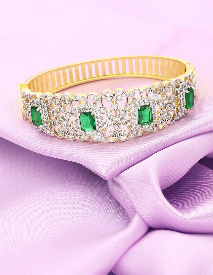 Designer Emerald Zirconia GJ Bracelet