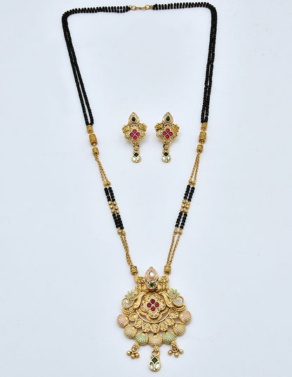 Matt Antique Black Bead Mangalsutra