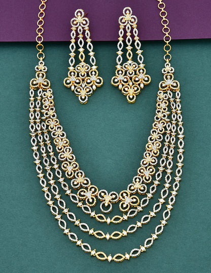 Designer GJ Polish 3 Layered Necklace Set