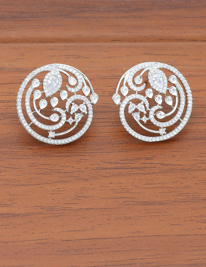 Designer Zirconia Stud Earrings