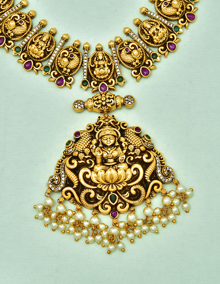 Lakshmi devi necklace on sale designs