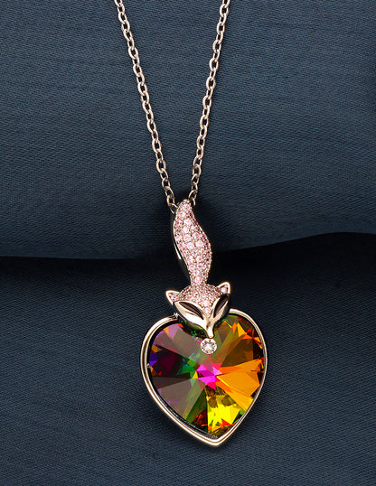 Swarovski Crystal Valcano Chain Pendant