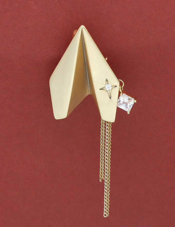 Zircon Rocket Saree Pin