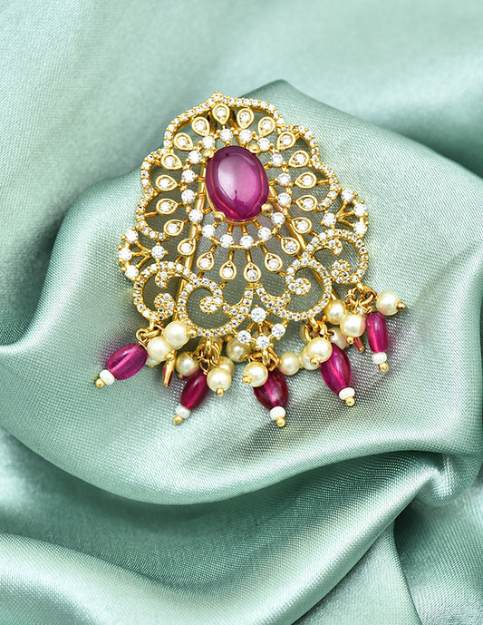 Designer Zirconia Ruby Choti Piece