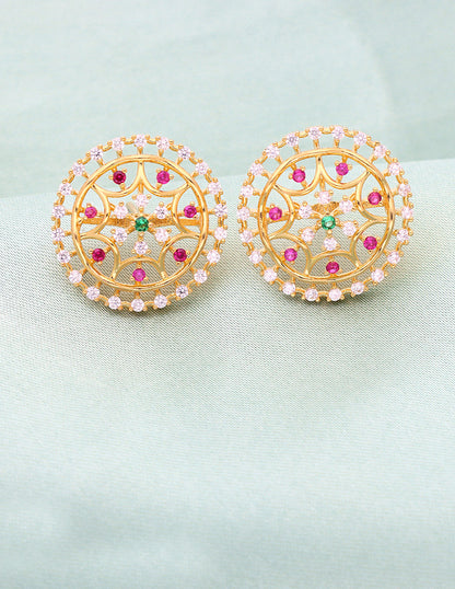 Designer Zirconia Stud Earrings