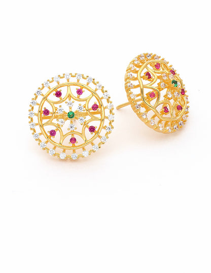 Designer Zirconia Stud Earrings