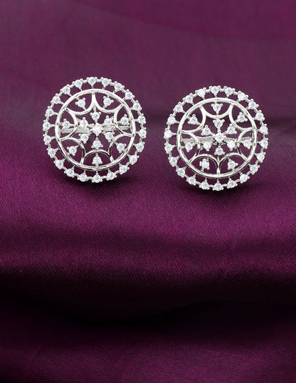 Designer Zirconia Stud Earrings