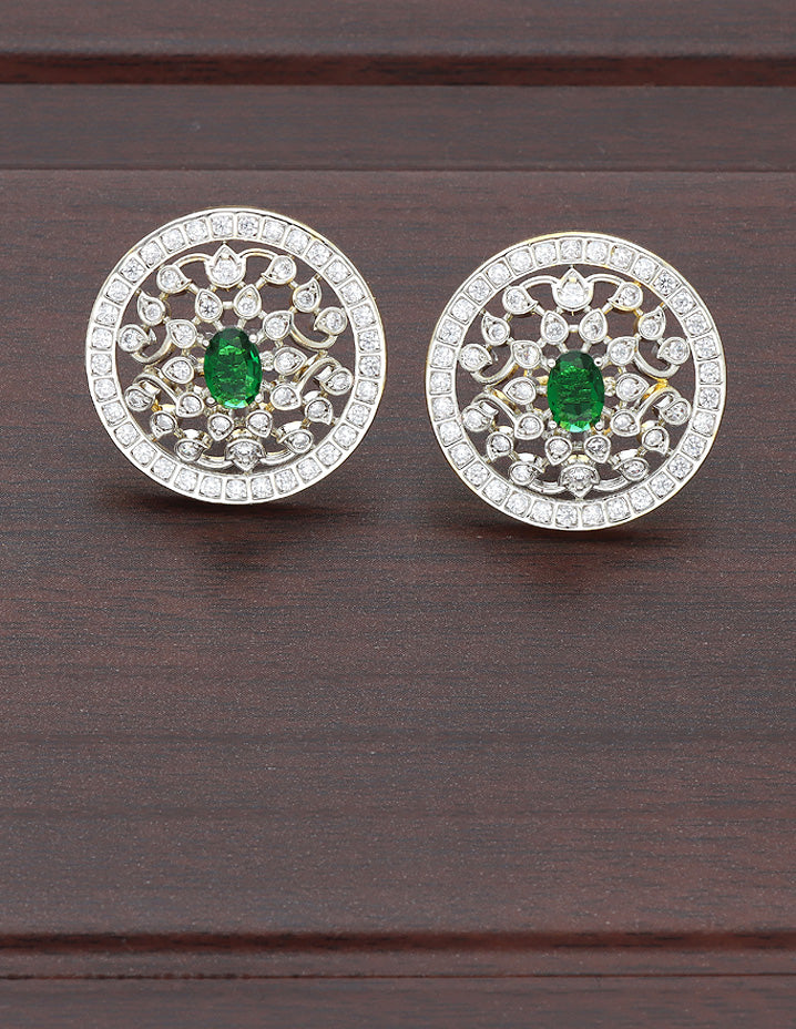 Designer Zirconia Stud Earrings