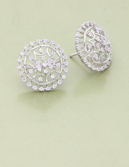 Designer Zirconia Stud Earrings