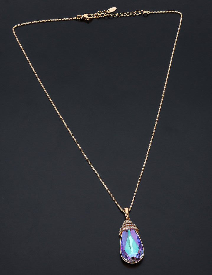 Swarovski Crystal Mysterious Blue Chain Pendant