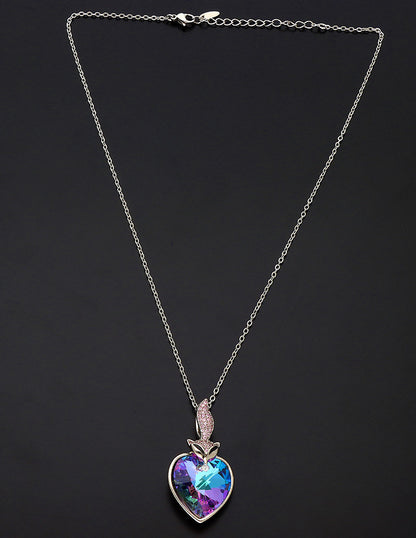 Swarovski Crystal Midnight Blue Chain Pendant