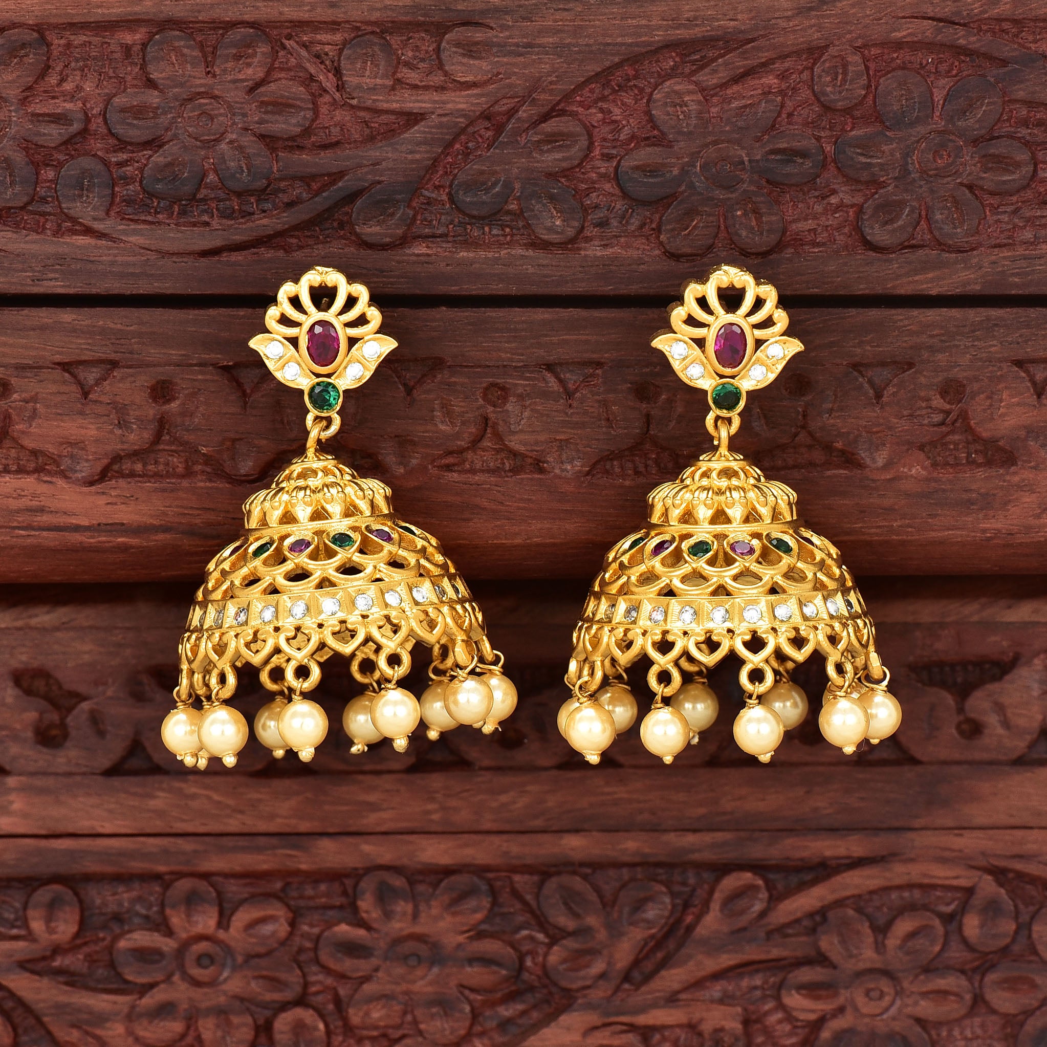 Lakshmi Antique Jhumkas