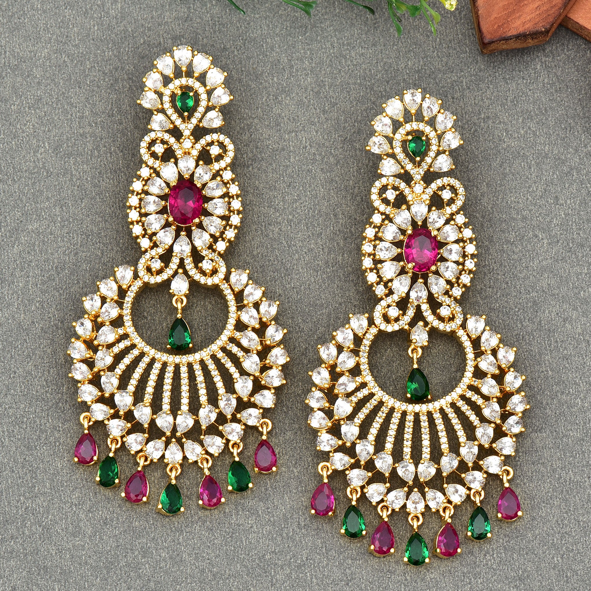 Light Purple Traditional Jhumka Earrings for Girls | FashionCrab.com